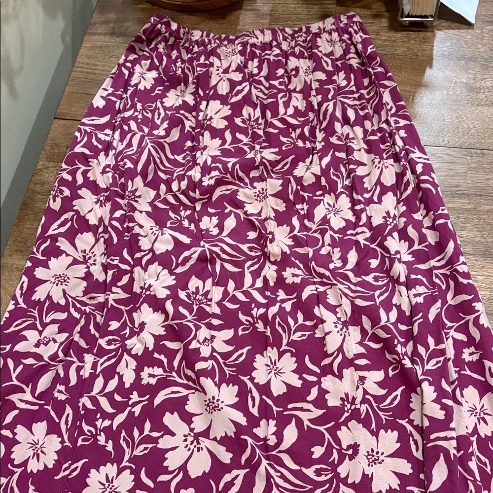 Patrons of Peace Tropical floral print maxi Skirt Anthropologie Size Medium